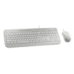 Microsoft 標準滑鼠鍵盤組 600 - 白色